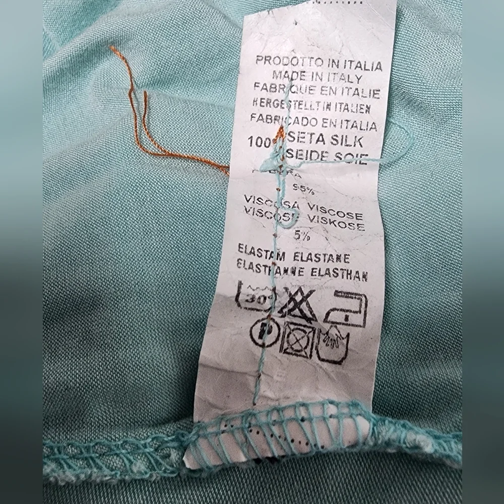 🇮🇹Viscose & Silk Light Blue Tunic Dress – Soch Paris – - Picture 7 of 8